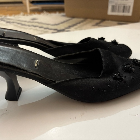 slip on kitten heel 90s y2k, vintage shoes - Picture 3 of 6